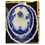 Transferware Tureen with Platters