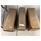 (3) Wooden Cigar Molds