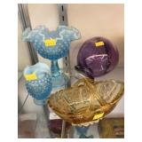 (4) Pieces of Art Glass