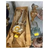 Mercury Glass Tree Topper with Bottles