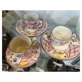 (3) Lusterware Cups and Saucers