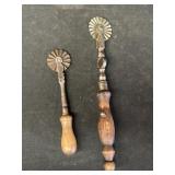 (2) 19th Century Pie Crimpers
