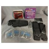 Guitar Straps, Strings, Guitar Shape Belt Buckle.