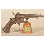 Unmarked Belgian Lefauchex 12mm Pinfire Revolver