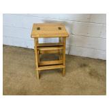 Oak Folding Step Stool