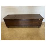 Antique Double Lid Wood Box