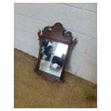 Walnut CHip n dale style mirror