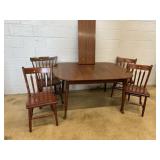 Cherry 5 Piece Table and Chair Set