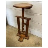 Primitive Style Adjustable Wood Candle Stand