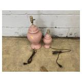 2 Ceramic Glazed Table Lamps