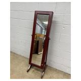 Jewelry Dressing Mirror w/ Interior Jewelry Storag