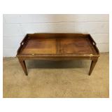 Leather Top Coffee Table