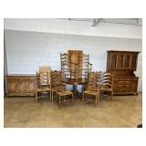 15 Piece Maple Dining Room Suite