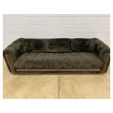 Upholstered Shaggy Sofa