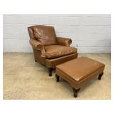 Hickory Leather Arm Chair
