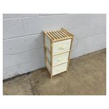 3 Canvas Drawers w/ Wooden FLoor