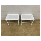 2 Small Metal Tables