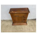 Vintage Walnut Hanging One Door Cupboard