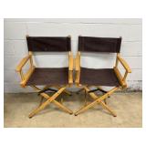 Pair of Folding Captains Chairs