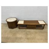 Mid Century Coffee Table & End Table