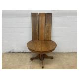 Vintage Oak Circular Extension Table
