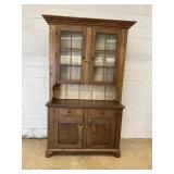 Modern Oak 2 Piece Step Back Hutch