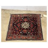 Small Floral Throw Rug