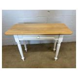 Contemporary Rectangular One Drawer Table