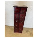 Contemporary 12 Drawer Card File