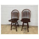 Pair of Swivel Bar Stools