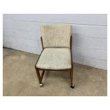 Upholstered Rolling Side Chair