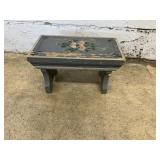Vintage Floral Painted Foot stool