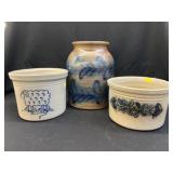 (3) Pieces of Contemporary Salt Glazed Pottery