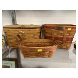 (3) Longaberger Baskets