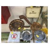 Ashtrays, Pipe Holder, Tobacco Tin