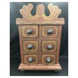 Contemporary Folk Art Miniature Chest
