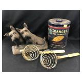 Tobacco Tin, Door Stop, Utensils