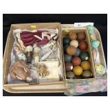 Bisque Dolls, Candy Containers, Sm. Billiard Balls