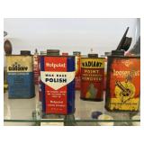 Vintage Oil, Polish and Fluid Cans