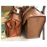(2) Leather Carry Bags
