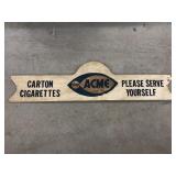 Wooden Acme Grocery Sign