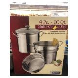 New 4 Piece Multi-Cooker