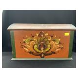 Contemporary Paint Decorated Storage Box
