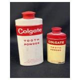 (2) Colgate Tooth Powder Tins