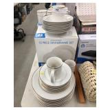 Gold Banded Dinnerware