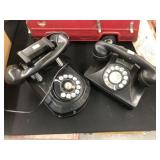 (2) Vintage Rotary Phones