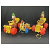 (3) Vintage Fisher-Price Pull Toys
