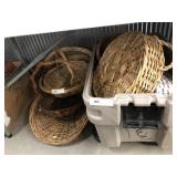 Storage Tote/Lid, Wicker Baskets