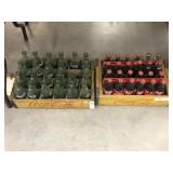(2) Coca-Cola Wooden Beverage Crates & Bottles