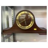 German Wood Cased Mantel Clock